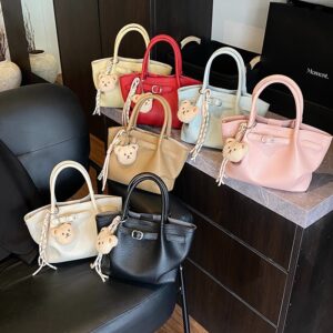 Large Capacity Women’s Tote 2026 New Spring Summer Textured Shoulder Crossbody Bag For Work Commute