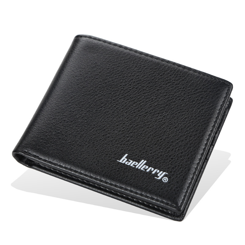 Bags Men's Short Style Thin Multi Card Slot Open Stylish Soft Leather Horizontal Wallet - Image 6