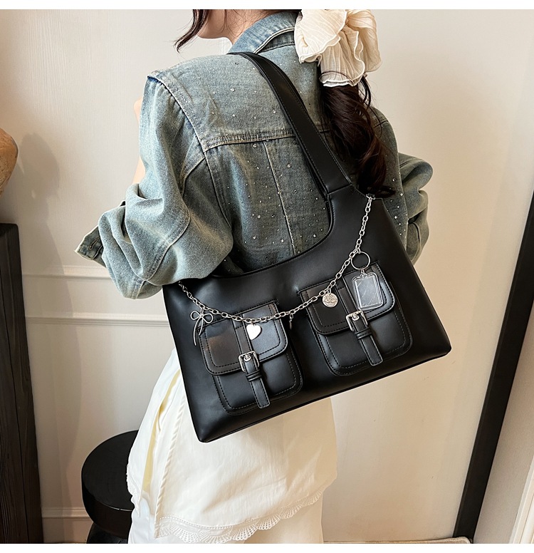 Women's Bags New Style Going Out Chain Motorcycle Trend All Match Hobo Bag Handbag - Image 6