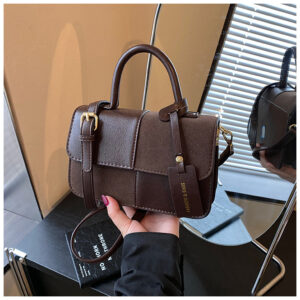 High Quality For Women, New Matte Shoulder Diagonal Cross Bag, Spliced Hand-held Small Square Bag