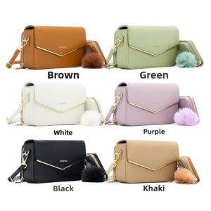 High-End Women’s Shoulder Crossbody Handbag Large Capacity Mobile Phone Bag Accordion Card Holder Set Stylish Versatile