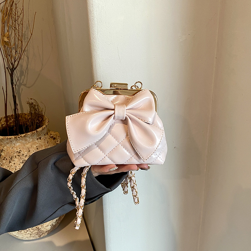 Sweet Cute Mini For Women 2026 Spring New Bowknot Crossbody High-end Earphone Lipstick Bag
