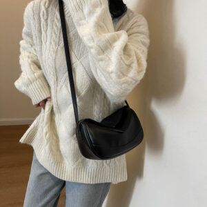 Women’s Casual Crossbody Handbag Small Sports Shoulder Dumpling Bag for Class Or Commuting Spring Summer New Japanese