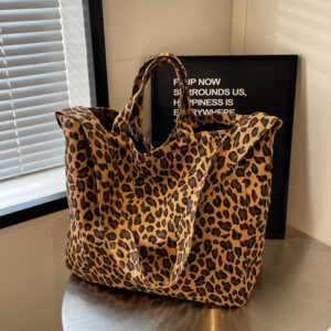 Women’s leopard print Large capacity women’s shopping bag