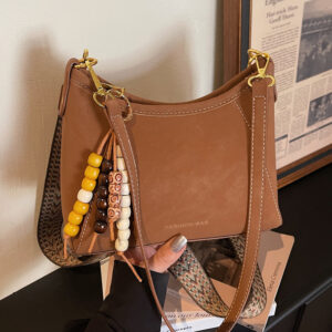 Women’s 2026 Fashion Versatile Daily Shoulder Retro Underarm Crossbody Bucket Tote Bag New Model