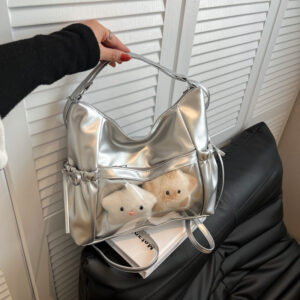 Butterfly Knot Small Capacity Pain Bag For Women, Anime Style, College, Class, Commute, Large Capacity, Single Shoulder,