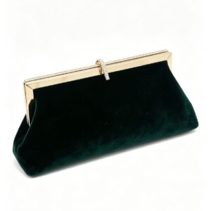 New Satin Dinner Fish Hook Women’s Clutch Celebrity Banquet Cheongsam Evening Bag, Diamond-encrusted Dress Bag.