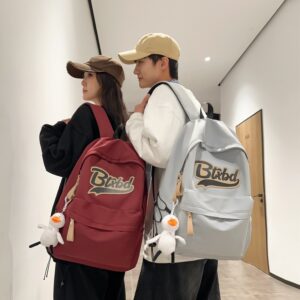 Luggage & Bags for junior senior high school students, style large capacity men and women personality casual contrast