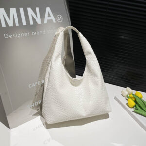 Fashion Niche Woven Pattern Handbag Women’s 2026 Summer New Light Luxury Shoulder Trendy Underarm Bag