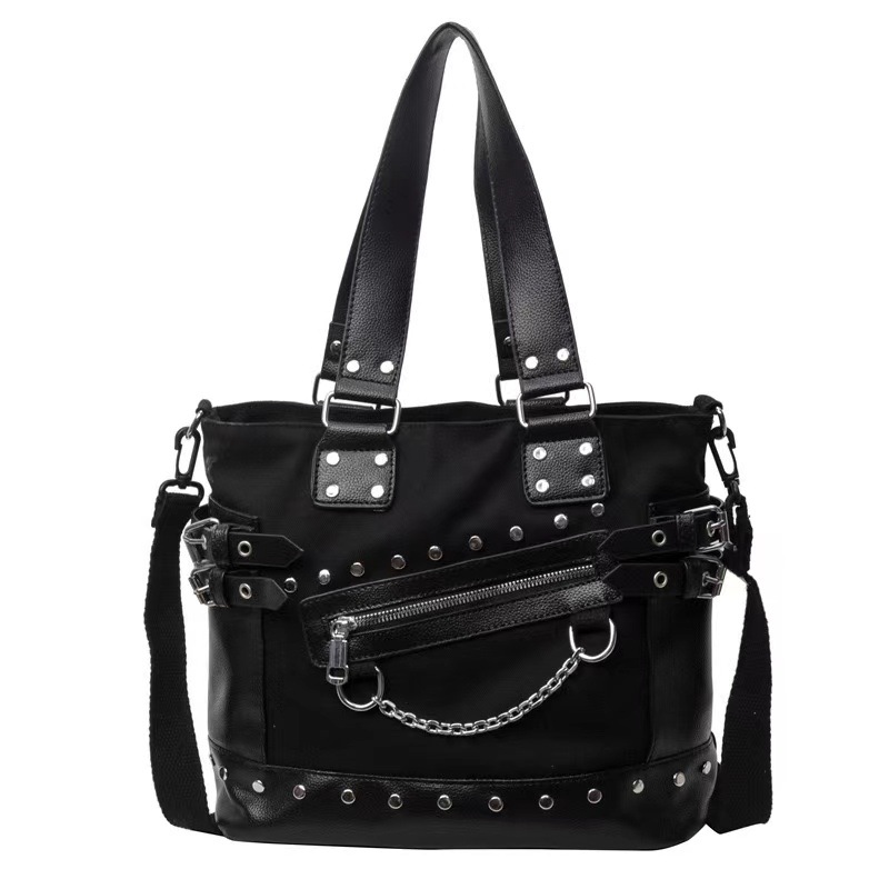 Bags Women's High End Niche Tote Fashion Rivet Hot Girl Shoulder Underarm Bag