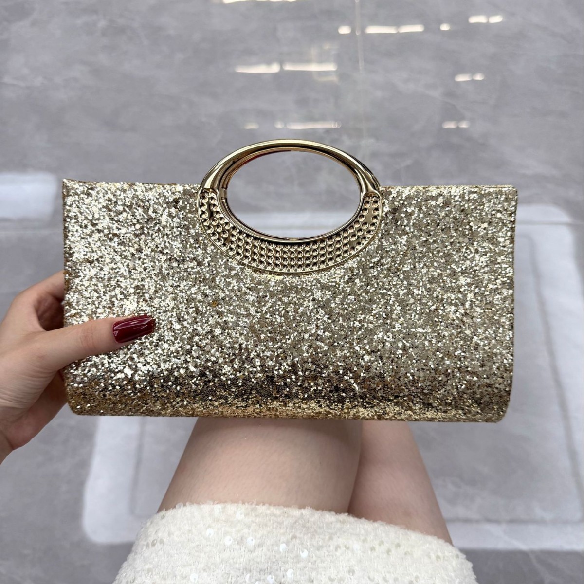 New Dinner Party Bag Shiny Banquet Handbag Dress - Image 3