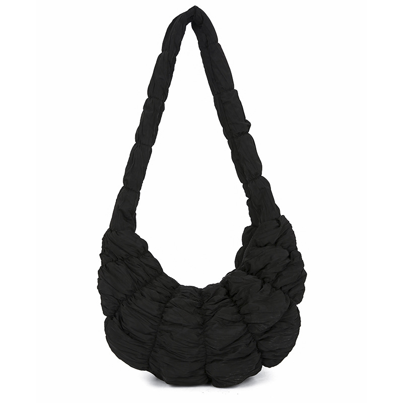 2026 Bullhorn Large Cloud New Crossbody Spring Women's Versatile Pleated Shoulder Bag - Image 3