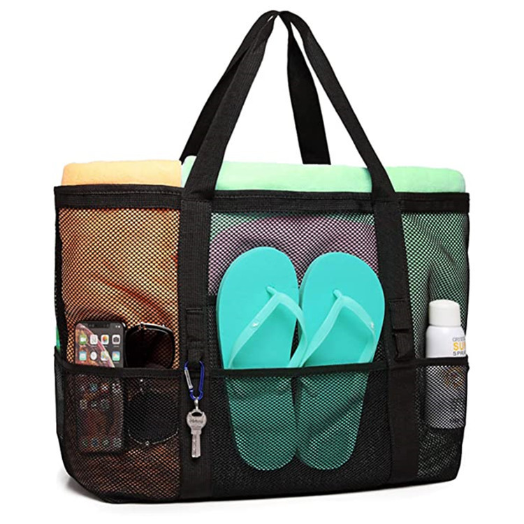 Large Capacity Toy Mesh Swimming Multifunctional Travel Handheld Single Shoulder Beach Swimsuit Storage Bag - Image 5