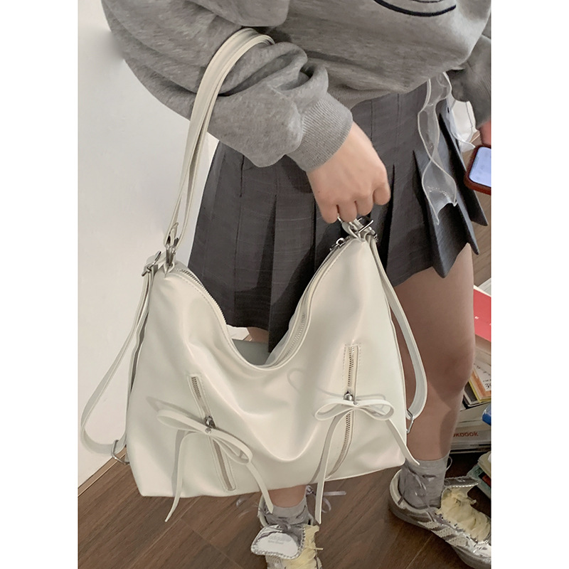 Bowknot Backpack For Women 2026 New Fashion Korean Tote Large Capacity Shoulder Bag - Image 7