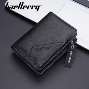 Baellerry New Short Multi Zipper Zero Wallet Minimalist Card Bag Men’s