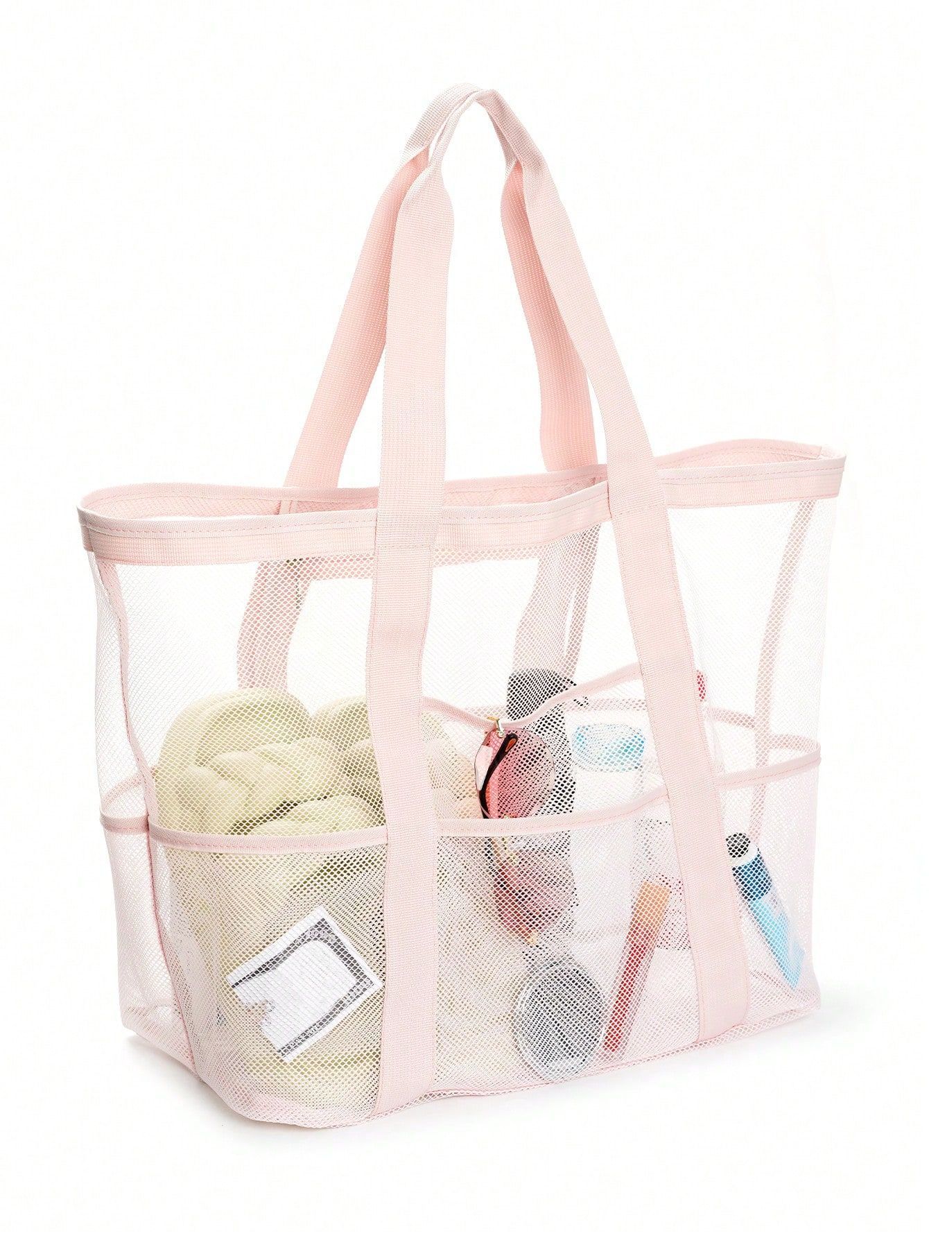 Large Capacity Toy Mesh Swimming Multifunctional Travel Handheld Single Shoulder Beach Swimsuit Storage Bag - Image 12