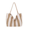 Wide stripe khaki