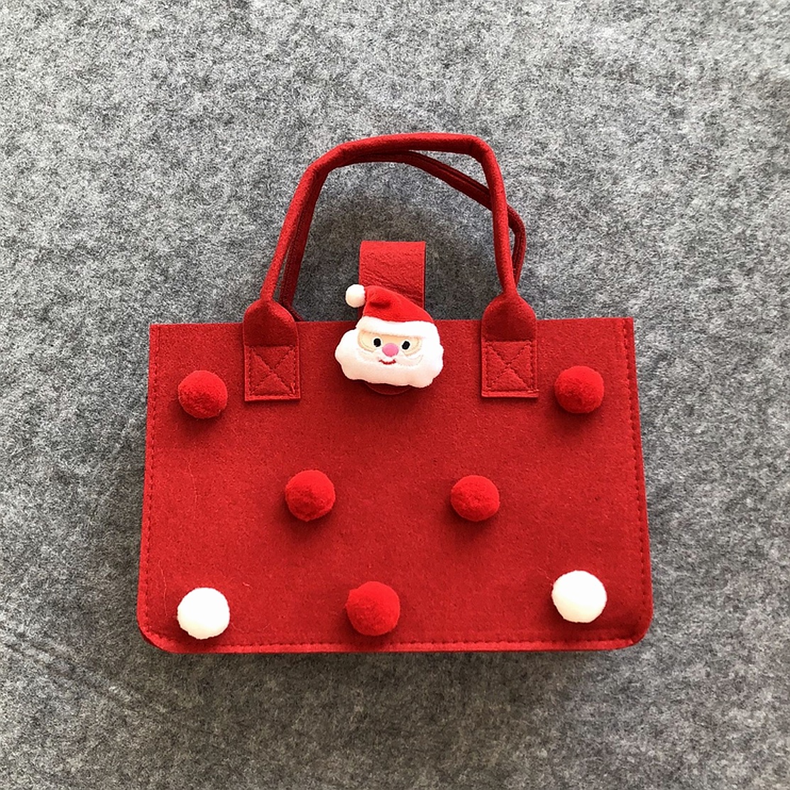 Christmas Candy Felt Tote Apple Box Handbag High-grade Bag Sale Gift - Image 7