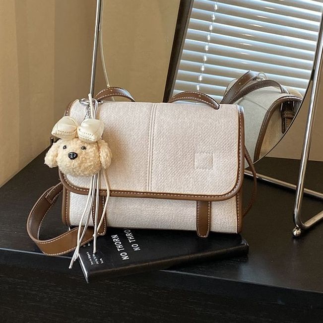 Retro-style Color-blocking Small Square Is Popular This Year, A Stylish And Unique Handbag, Niche Casual Shoulder