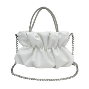 New women’s celebrity pleated cloud chain crossbody bag for women