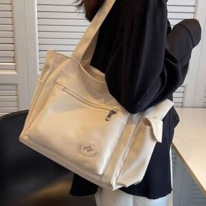 College Student Commuter Large Capacity Women 2026 New Canvas Shoulder Tote Bag