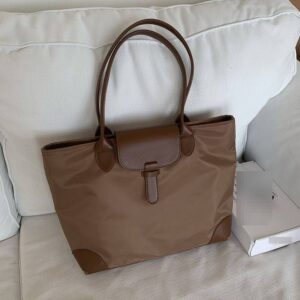 Large Capacity Nylon Tote Fashion Versatile Single Shoulder Casual Commute School Bag For Girls