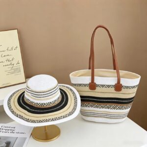 2026 New Straw Tote Women’s Summer Large-capacity Beach Vacation Woven Shoulder Bag Versatile Fashion Seaside