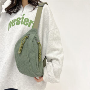 New Trend Minimalist Chest Sporty Casual Style Shoulder Simple And Fashionable Solid Color Large Capacity Diagonal Bag