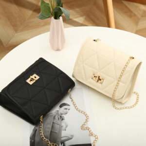 Embroidered Square Bags 2026 Women’s Versatile Chain Trendy Small Korean Style Crossbody Bag
