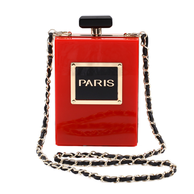 2020 New Transparent Acrylic Vertical Square Single Shoulder Crossbody Party Dress Evening Bag For Women - Image 8