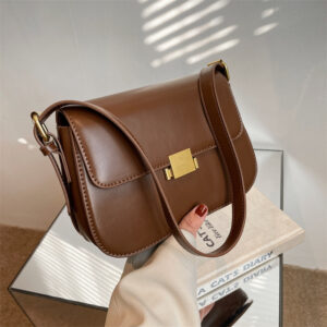 Women’s Fashion Small Handbags High Quality Trendy Retro Crossbody Shoulder Underarm Square Bags for Autumn Winter