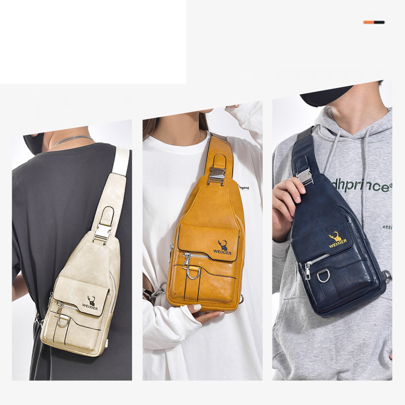 Shoulder Large Capacity Waterproof Men's Crossbody Bag - Image 3
