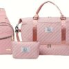 pink three piece suit