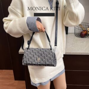 Women’s Sophisticated Small Square Handbag Retro Style Versatile Luxurious Shoulder Crossbody Bag