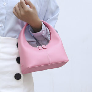 Fresh Niche Women’s Crossbody Shoulder Portable Bucket Bag Simple Handbag
