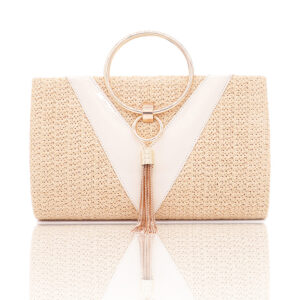 2026 Spring New Woven Evening Bag Large Capacity Women’s Makeup Bag-2