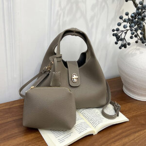 Unique Lychee-patterned Basket For Women, 2026 New Stylish Hand-held Bucket Bag, High-end Shoulder And Crossbody Bag