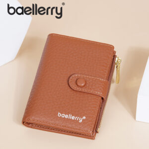 & Purses New Style Women’s Wallet Short Fashion Zipper Coin Purse Simple Key Card Bag Female
