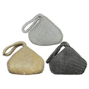 Rhinestone Aluminum Pure Handmade Landmine Evening Clutch Handheld Banquet Bag