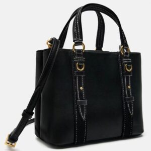 Advanced Women’s New Black Mini City Handheld Versatile Bucket Convertible Single Shoulder Crossbody Bag