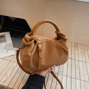 Fashion Pleated For Women 2026 New Trend Retro Handbag Korean Version Niche Shoulder Crossbody Bag