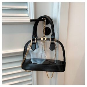 Transparent Jelly Fashion 2026 New Handbag Women’s Chain Shoulder Crossbody Bag