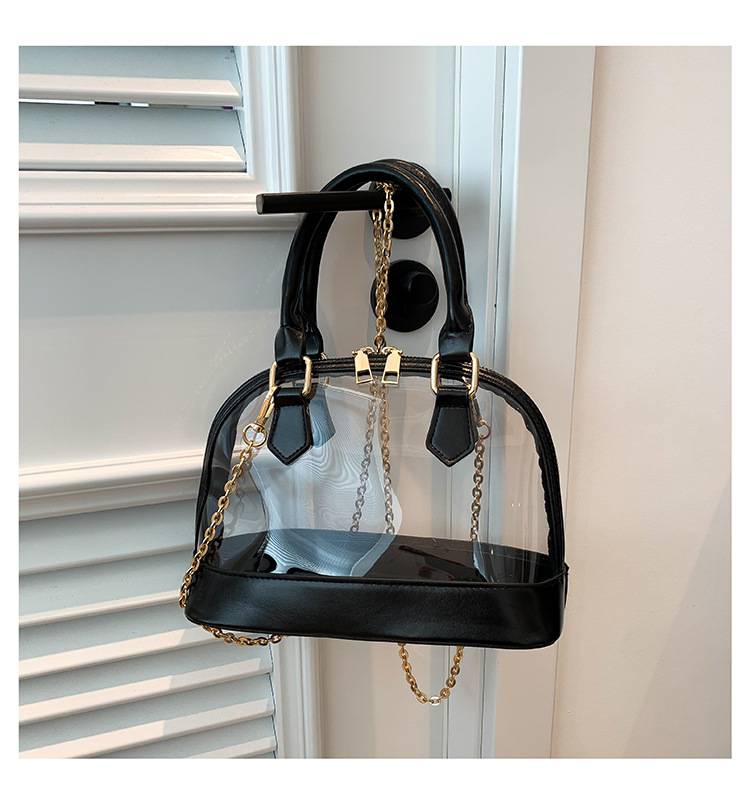 Transparent Jelly Fashion 2026 New Handbag Women's Chain Shoulder Crossbody Bag - Image 2