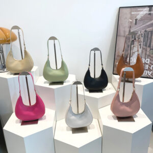Niche Design Handbag 2026 Spring Summer New Fashion Casual Crescent Solid Color Underarm Shoulder Bag For Women