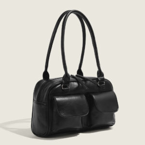 Women’s Bowling 2026 Korean Version, Same Style As Hyunjin Seo, Underarm Bag, Retro Simple Commuter Boston Bag