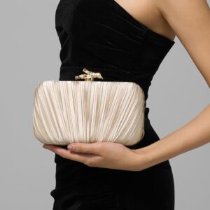 New Cross Border Pleated Clutch Banquet Women S Socialite Dress Wedding Evening Bag