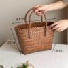 Brown medium/short handle