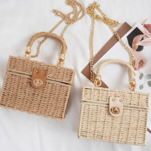 Women’s Bags style fashionable paper rope straw hand daily versatile casual photo cute women’s bag