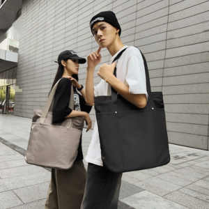 Waterproof nylon cloth casual shoulder female student handbag, niche commuting tote bag, large bag