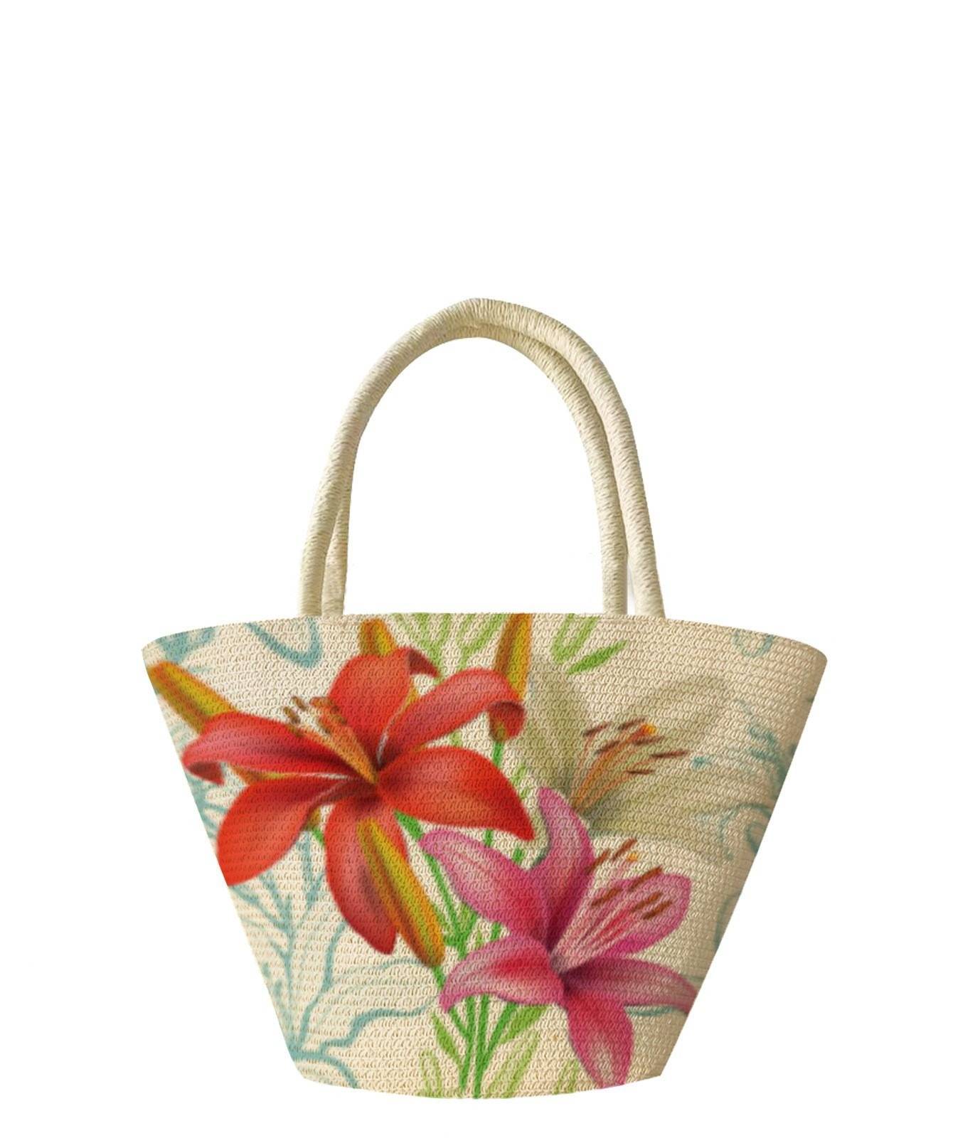 Handmade Women's Tote With Butterfly Print Travel And Vacation Beach Woven Bag - Image 6